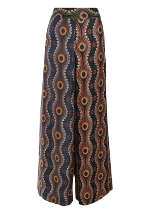 Biyan Fume silk trousers - Blue