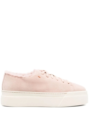Santoni suede sneakers - Pink