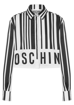 Moschino barcode-print cotton shirt - White