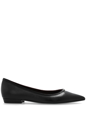 Tory Burch Double T-plaque ballerina shoes - Black