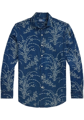Polo Ralph Lauren floral-print linen shirt - Blue