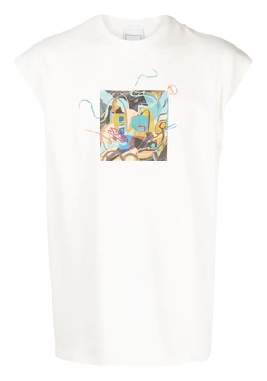 Bethany Williams graphic-print sleeveless T-shirt - White