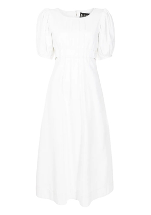 Lethicia Bronstein Aurora puff-sleeved midi dress - White