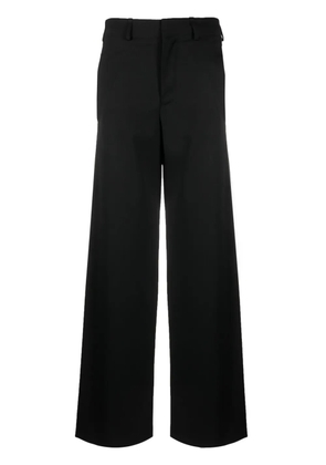 MM6 Maison Margiela single-stitch logo wide-leg trousers - Black