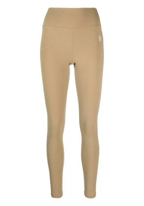 Sporty & Rich Runner logo-print leggings - Brown