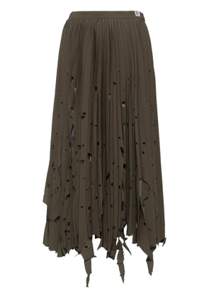 Maison MIHARA YASUHIRO cut-out pleated skirt - Neutrals