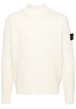 Stone Island Compass-badge 3D-knit jumper - Neutrals