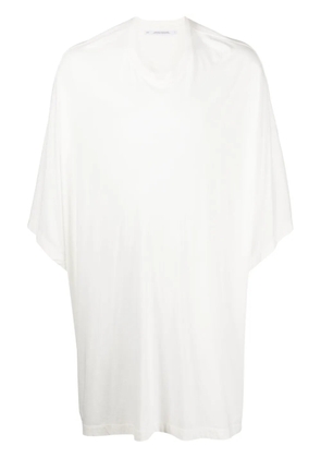 Julius drop-shoulder cotton-blend T-shirt - White