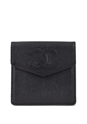 CHANEL Pre-Owned 1998 CC leather coin purse - Black