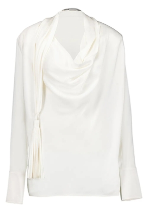 Stella McCartney tassel draped top - White