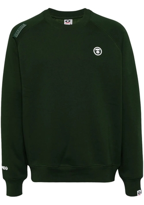 AAPE BY *A BATHING APE® logo patch sweatshirt - Green