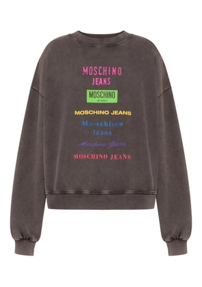 MOSCHINO JEANS logo-print sweatshirt - Grey