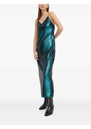 SAMSOE SAMSOE sequin tie midi dress - Green