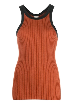 PAULA ribbed-knit tank top - Orange