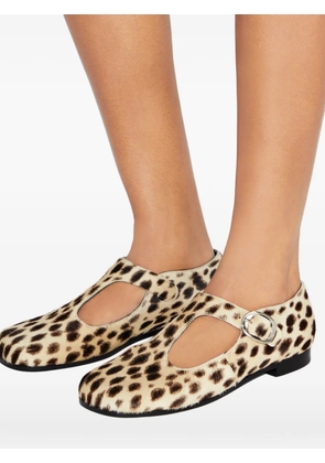 Tory Burch t strap violet buckle shoes - Neutrals