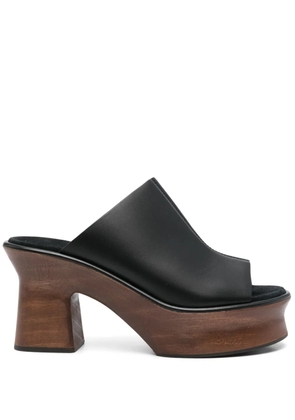 Ferragamo Pre-Owned 85mm leather sandals - Black