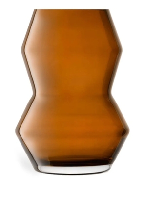 LSA International small Sculpt glass vase (16cm x 12cm) - Brown