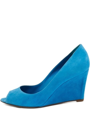 Sergio Rossi Vintage pre-owned 90mm wedge pumps - Blue