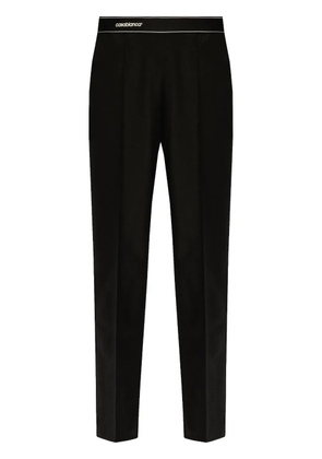 Casablanca pressed-crease virgin wool trousers - Black