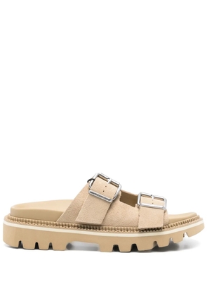 Tommy Jeans leather sandals - Neutrals