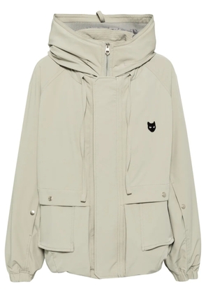 ZZERO BY SONGZIO panther 3D structure hooded jacket - Grey