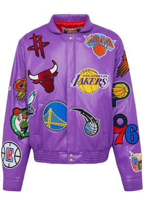 Jeff Hamilton x NBA Collage jacket - Purple