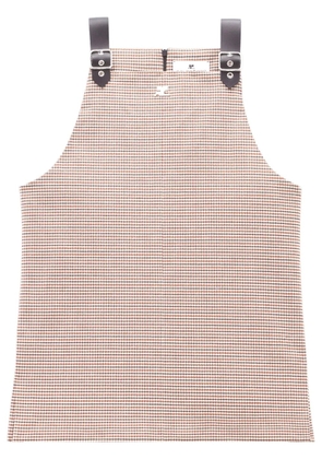 Courrèges sailor-buckle tank top - Brown