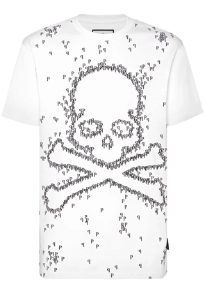 Philipp Plein Skull&Bones cotton t-shirt - White