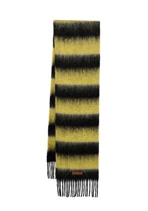 Marni fringed colour-block scarf - Black
