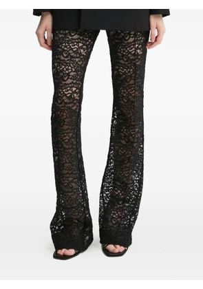 A.L.C. lace flare-leg trousers - Black