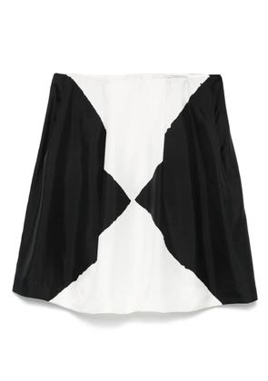 Saint Laurent Pre-Owned 2000s silk mini skirt - Black