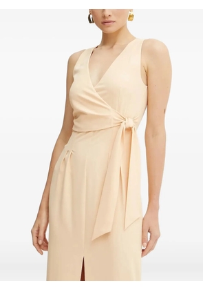 Patrizia Pepe wrap-tie maxi dress - Orange