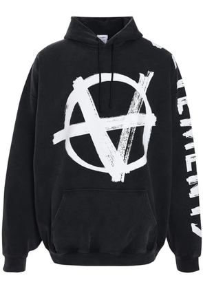 VETEMENTS Double Anarchy hoodie - Black