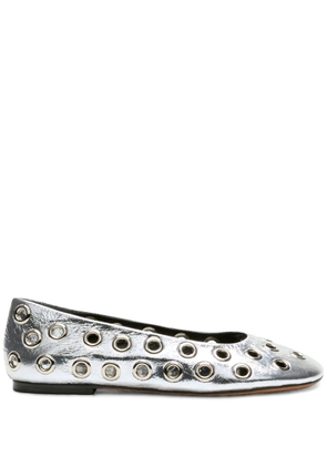 Proenza Schouler Glove Grommet ballerina shoes - Grey