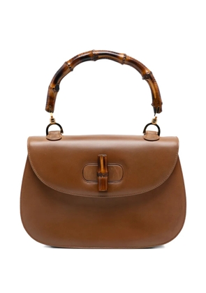 Gucci Pre-Owned 2000-2015 Calfskin Bamboo Night handbag - Brown