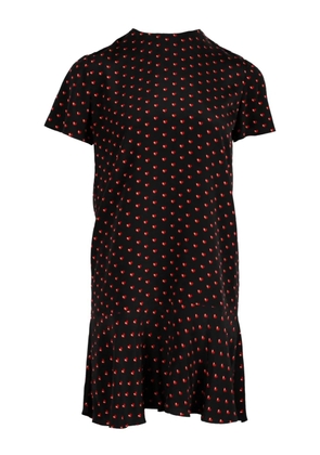Saint Laurent Pre-Owned heart-print mini dress - Black