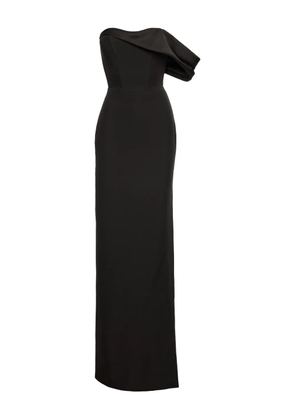 V:PM ATELIER Lya one-shoulder draped maxi dress - Black