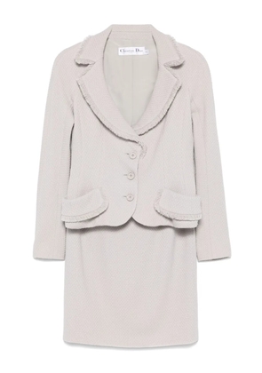 Christian Dior Pre-Owned 2010s basket-weave suit - Grey