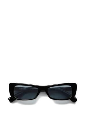 Jacquemus Capri rectangle-frame sunglasses - Black