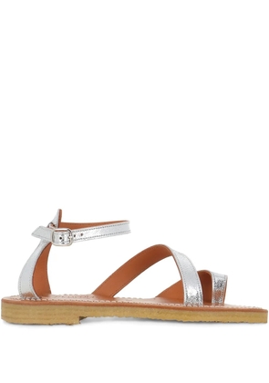 K. Jacques Anaelle metallic strappy sandals - Silver