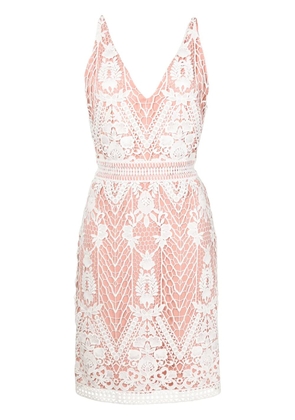 Lethicia Bronstein Canis crochet-panel dress - Neutrals