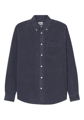 Closed cotton button-down shirt - Blue