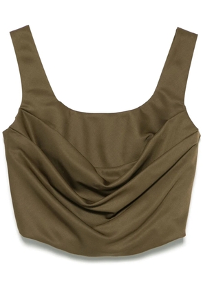 Giuseppe Di Morabito wool corset top - Green