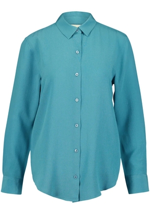 PAULA silk crepe shirt - Blue
