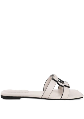 Simkhai leather slides - Neutrals