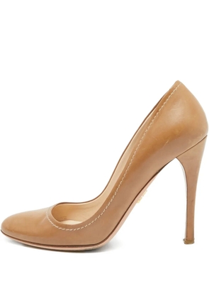 Prada Pre-Owned 105mm leather pumps - Brown