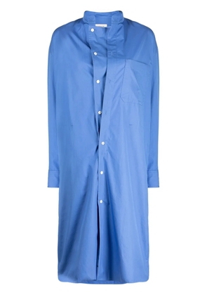LEMAIRE organic-cotton poplin shirtdress - Blue
