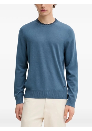 PS Paul Smith crewneck log-detail sweater - Blue