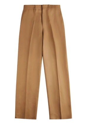 Tod's wide-leg cotton trousers - Brown