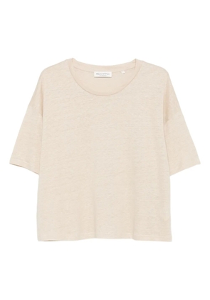Marc O'Polo linen round-neck T-shirt - Neutrals